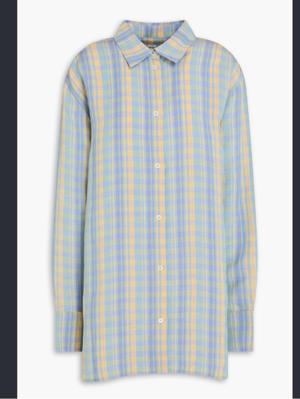 Toteme Gingham Linen Blend Shirt